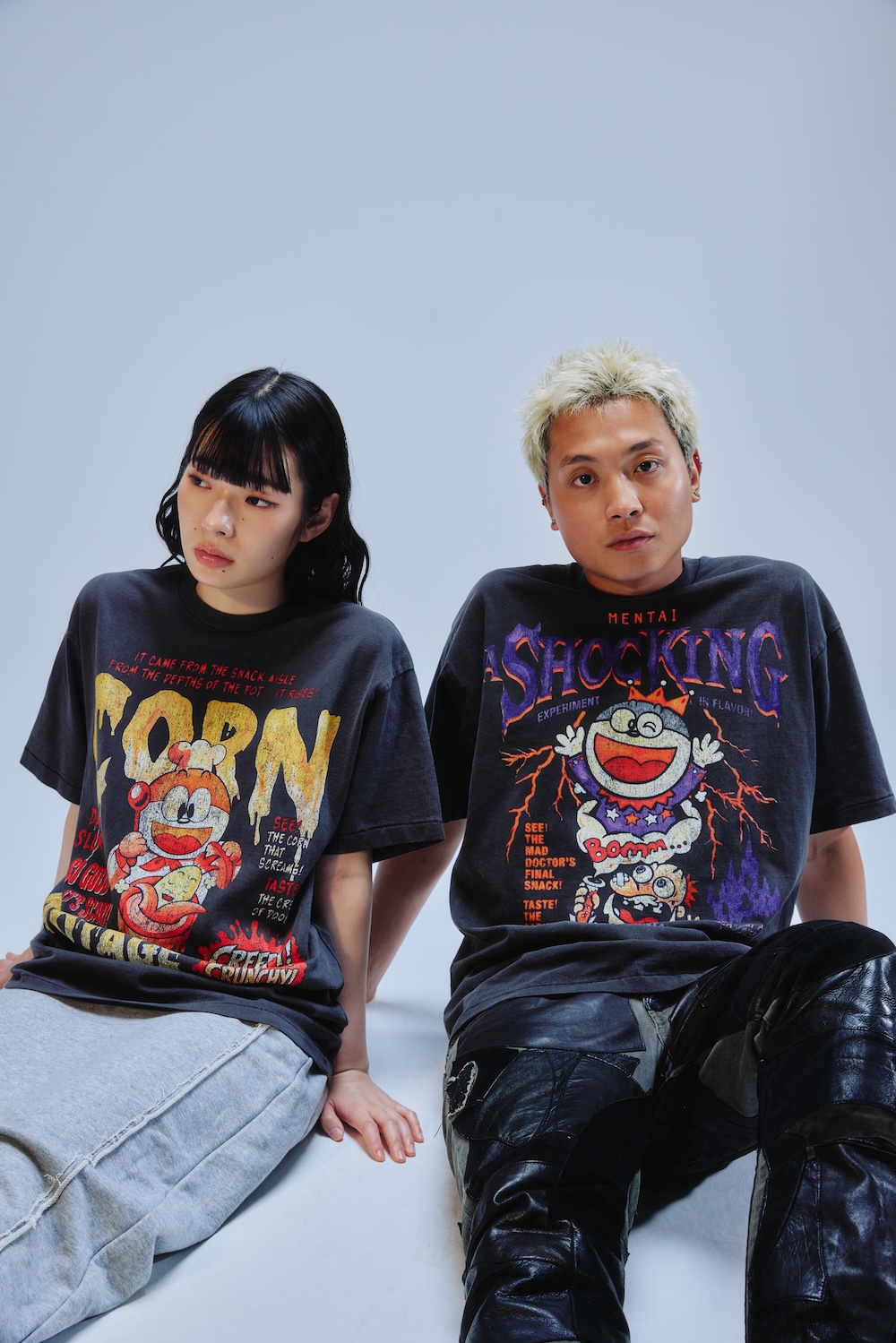 TEE(CORN POTARGE) / TEE(MENTAI) 前面